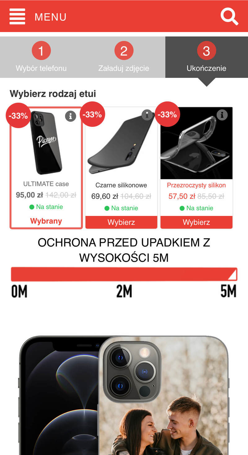 Wybierz rodzaj etui