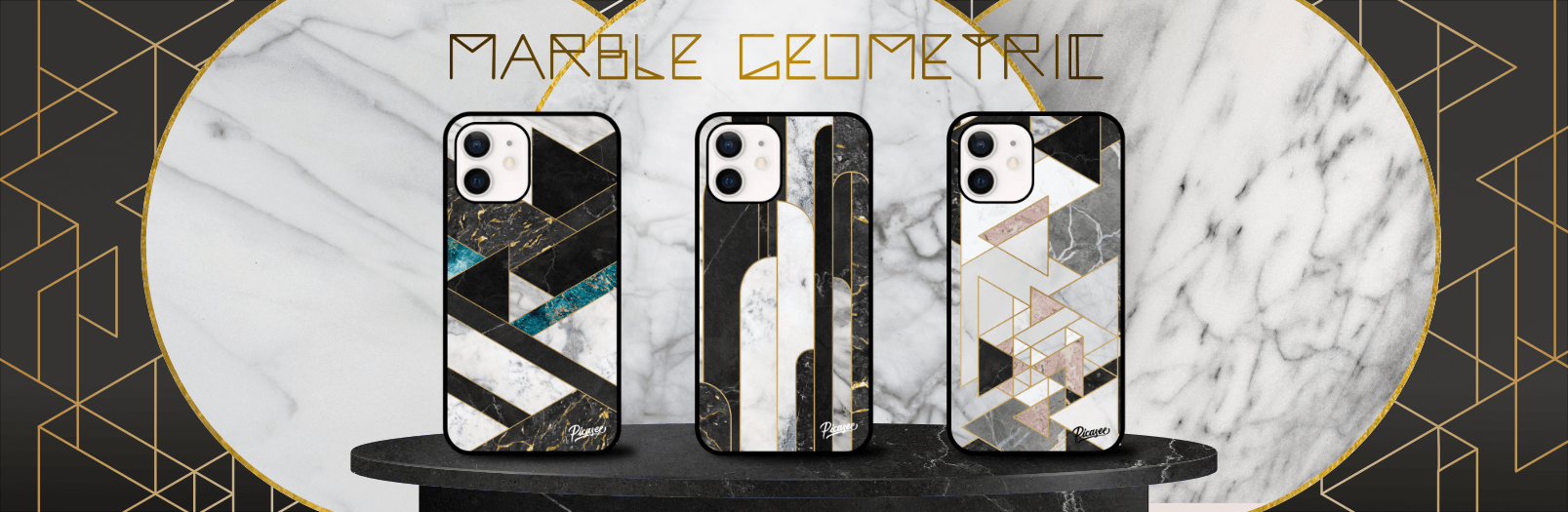 Etui z kolekcji Marble Geometric