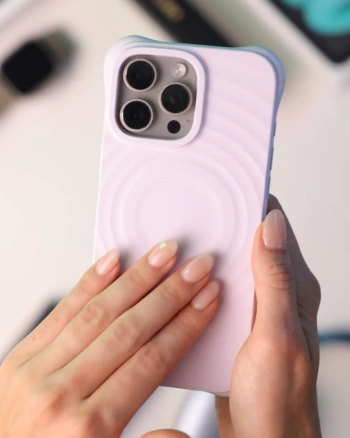 Picasee Shock-proof case s MagSafe Apple iPhone 12 - Personalizowane grawerowanie - Różowy