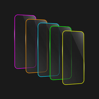 Picasee Ochronne szkło hartowane z rozbłyskującą w ciemności ramką do Xiaomi Redmi Note 11 Pro+ 5G - Różowa