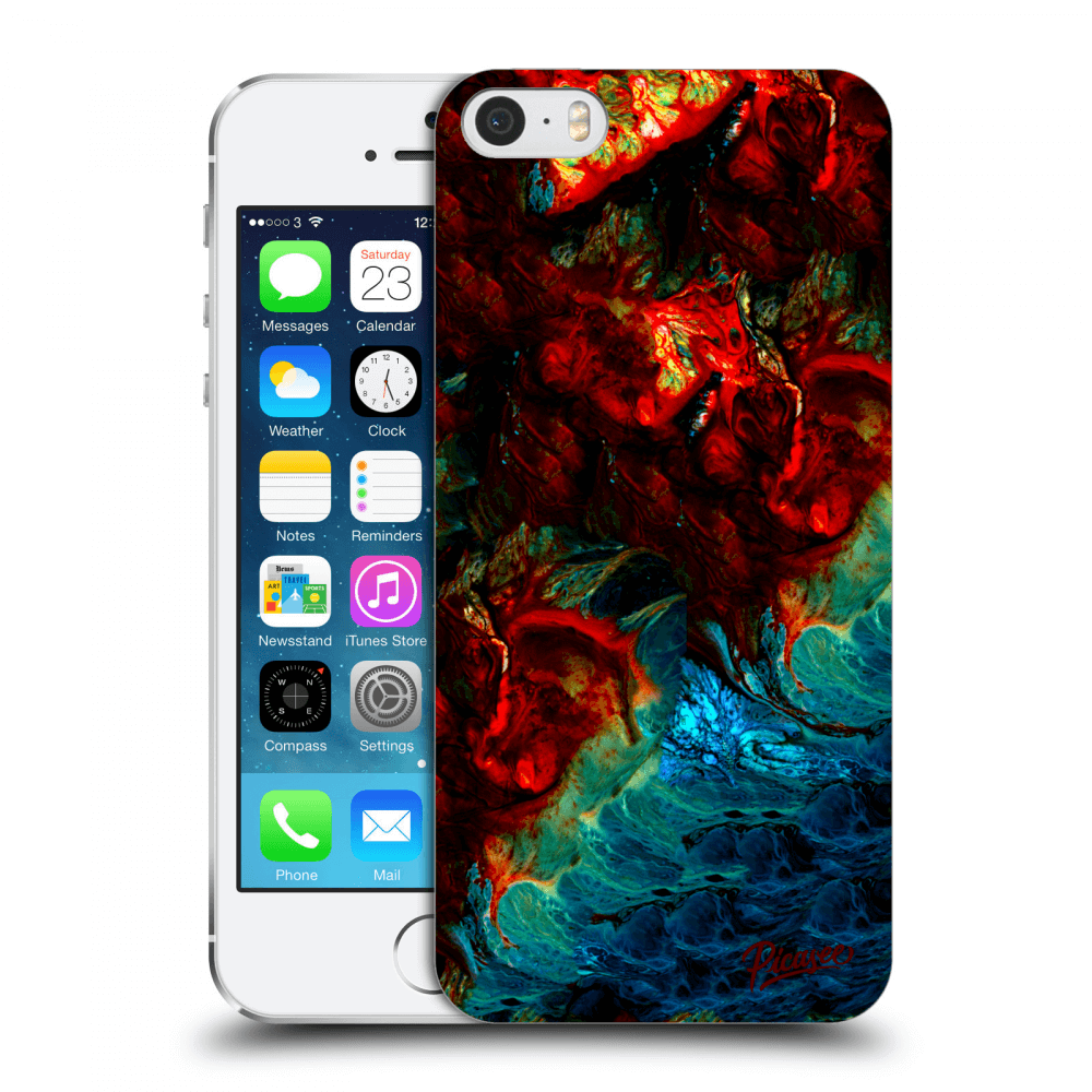 Picasee silikonowe przeźroczyste etui na Apple iPhone 5/5S/SE - Universe