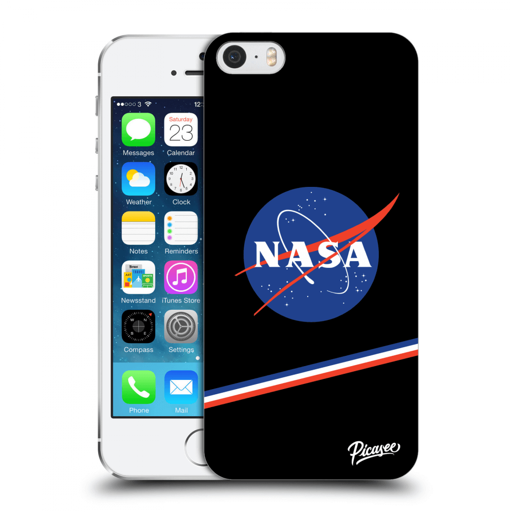 Picasee silikonowe przeźroczyste etui na Apple iPhone 5/5S/SE - NASA Original