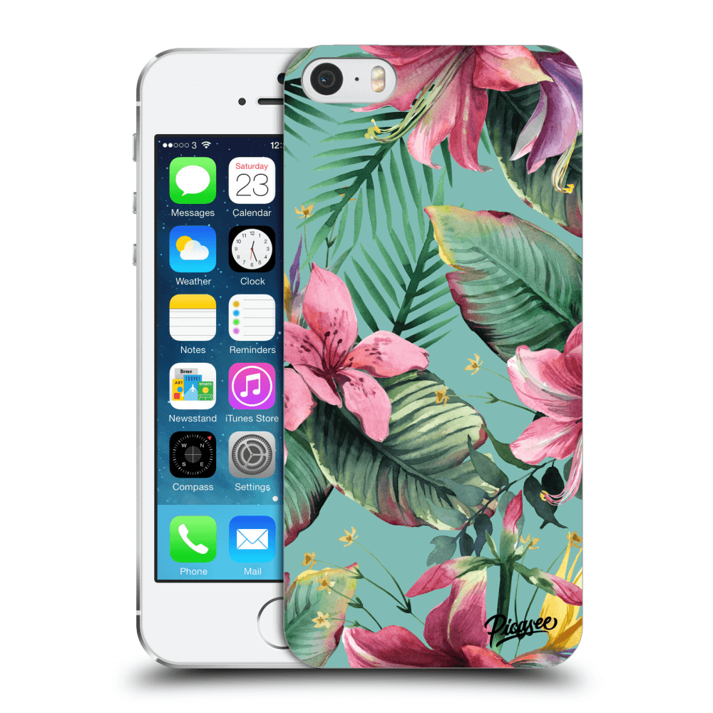 Picasee silikonowe przeźroczyste etui na Apple iPhone 5/5S/SE - Hawaii