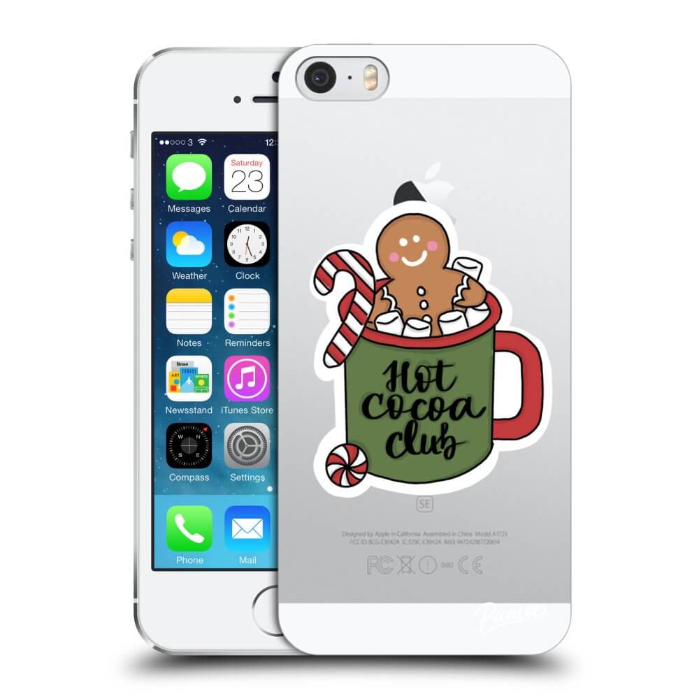 Picasee silikonowe przeźroczyste etui na Apple iPhone 5/5S/SE - Hot Cocoa Club