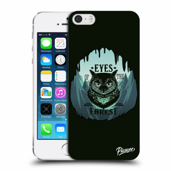 Picasee silikonowe przeźroczyste etui na Apple iPhone 5/5S/SE - Forest owl