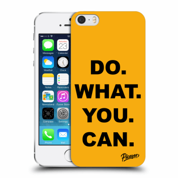 Picasee silikonowe przeźroczyste etui na Apple iPhone 5/5S/SE - Do What You Can
