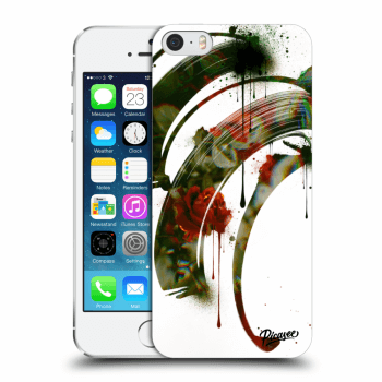 Picasee silikonowe przeźroczyste etui na Apple iPhone 5/5S/SE - Roses white