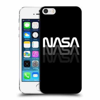 Picasee silikonowe przeźroczyste etui na Apple iPhone 5/5S/SE - NASA Triple