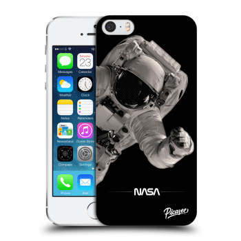 Picasee silikonowe przeźroczyste etui na Apple iPhone 5/5S/SE - Astronaut Big