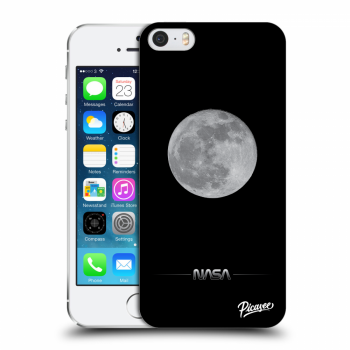 Picasee silikonowe przeźroczyste etui na Apple iPhone 5/5S/SE - Moon Minimal
