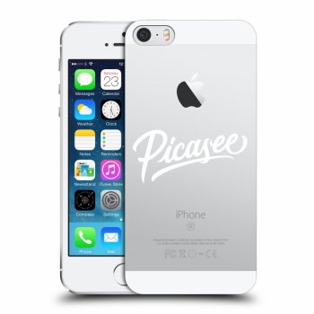 Picasee silikonowe przeźroczyste etui na Apple iPhone 5/5S/SE - Picasee - White