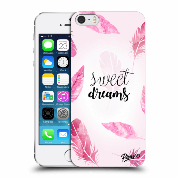 Picasee silikonowe przeźroczyste etui na Apple iPhone 5/5S/SE - Sweet dreams