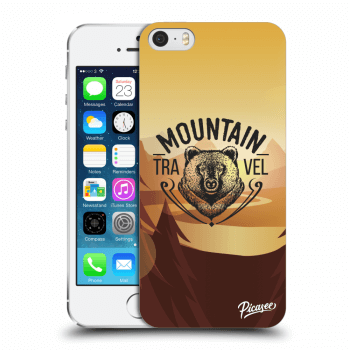 Picasee silikonowe przeźroczyste etui na Apple iPhone 5/5S/SE - Mountain bear