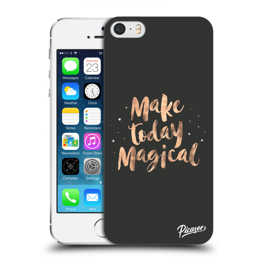 Picasee plastikowe przezroczyste etui do Apple iPhone 5/5S/SE - Make today Magical