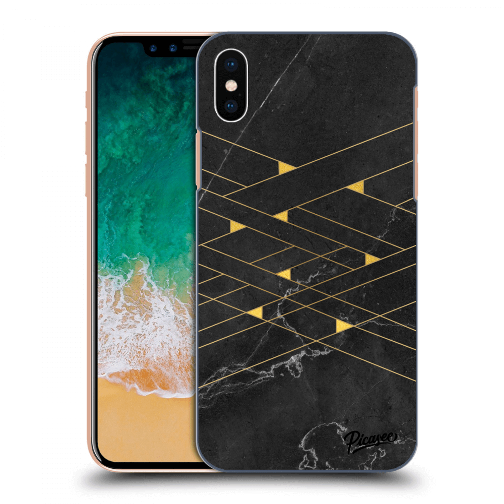 Picasee ULTIMATE CASE pro Apple iPhone X/XS - Gold Minimal