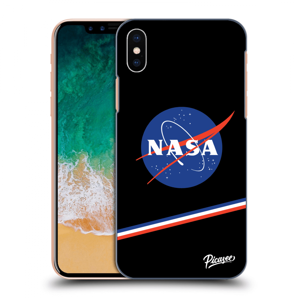 Picasee silikonowe przeźroczyste etui na Apple iPhone X/XS - NASA Original