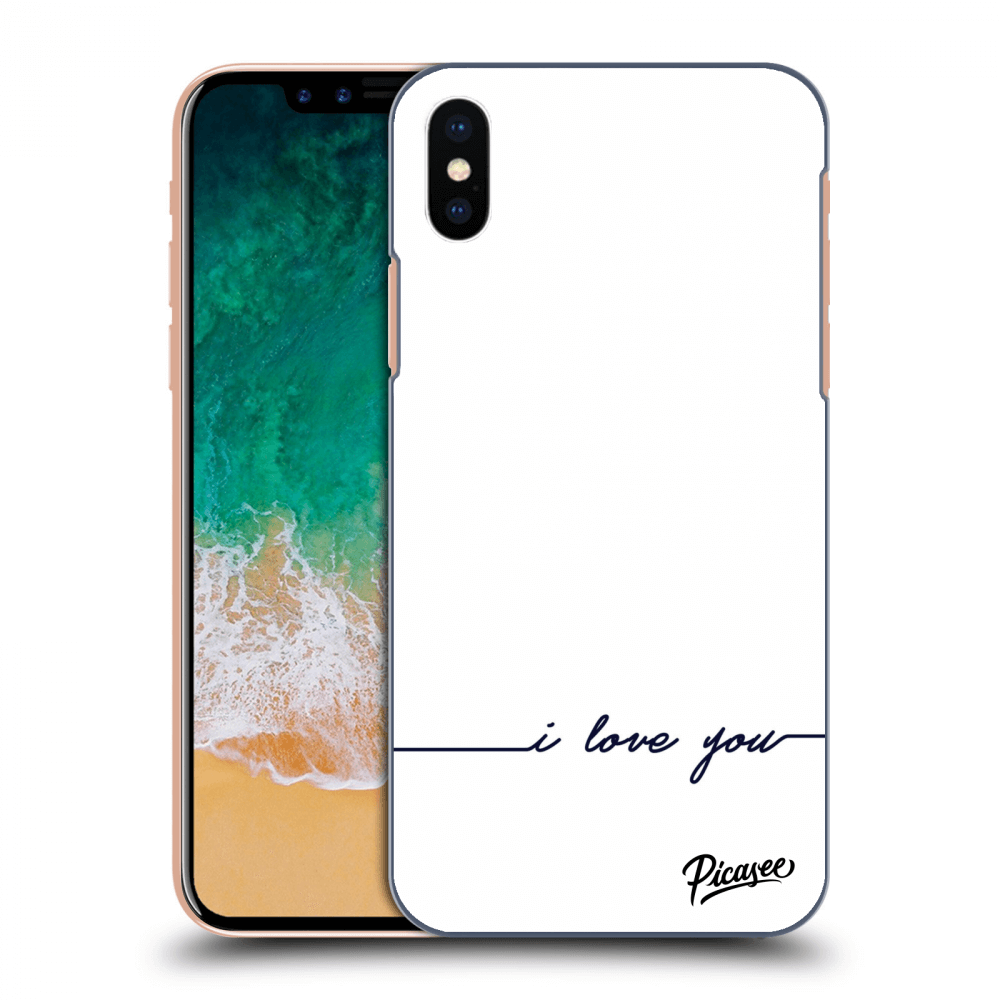 Picasee ULTIMATE CASE pro Apple iPhone X/XS - I love you