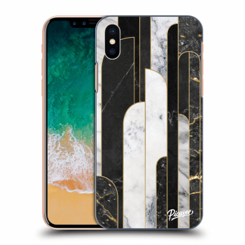 Picasee ULTIMATE CASE pro Apple iPhone X/XS - Black & White tile