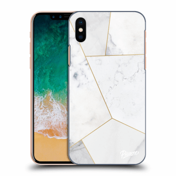 Etui na Apple iPhone X/XS - White tile