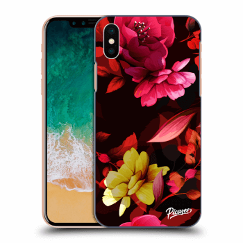 Etui na Apple iPhone X/XS - Dark Peonny