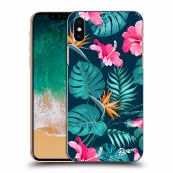 Picasee ULTIMATE CASE pro Apple iPhone X/XS - Pink Monstera