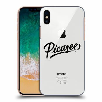 Picasee silikonowe przeźroczyste etui na Apple iPhone X/XS - Picasee - black
