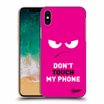 Picasee ULTIMATE CASE pro Apple iPhone X/XS - Angry Eyes - Pink