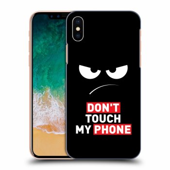 Etui na Apple iPhone X/XS - Angry Eyes - Transparent