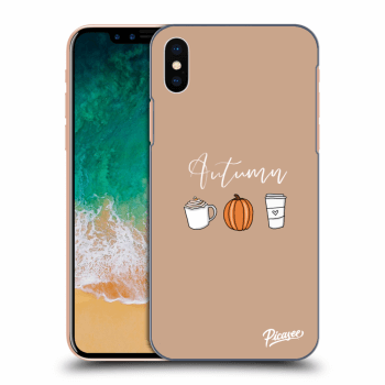 Picasee silikonowe przeźroczyste etui na Apple iPhone X/XS - Autumn