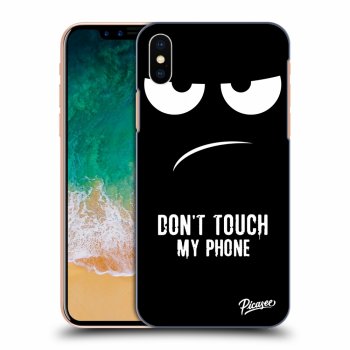 Picasee ULTIMATE CASE pro Apple iPhone X/XS - Don't Touch My Phone
