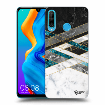 Picasee ULTIMATE CASE pro Huawei P30 Lite - Black & White geometry
