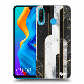 Picasee ULTIMATE CASE pro Huawei P30 Lite - Black & White tile
