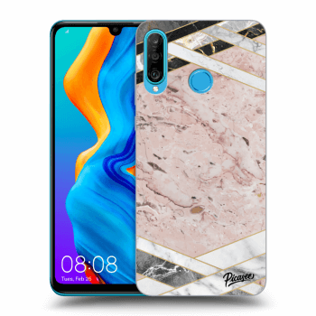 Etui na Huawei P30 Lite - Pink geometry
