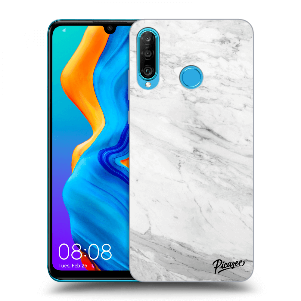 Picasee ULTIMATE CASE pro Huawei P30 Lite - White marble
