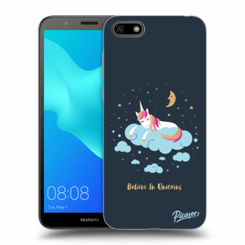 Picasee silikonowe czarne etui na Huawei Y5 2018 - Believe In Unicorns