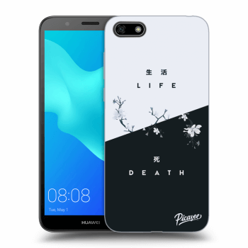 Picasee silikonowe czarne etui na Huawei Y5 2018 - Life - Death