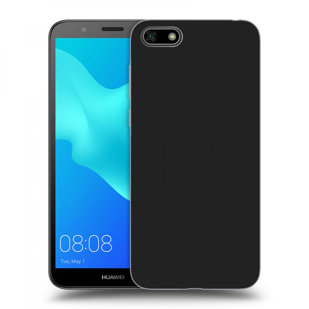 Picasee silikonowe czarne etui na Huawei Y5 2018 - Clear