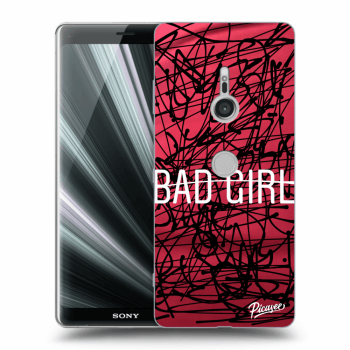 Picasee silikonowe przeźroczyste etui na Sony Xperia XZ3 - Bad girl