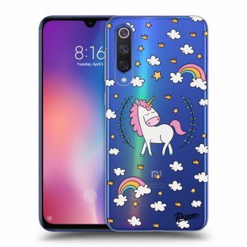 Picasee silikonowe przeźroczyste etui na Xiaomi Mi 9 SE - Unicorn star heaven
