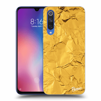 Picasee silikonowe przeźroczyste etui na Xiaomi Mi 9 SE - Gold