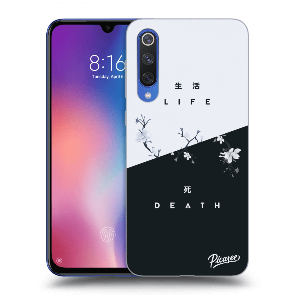 Picasee silikonowe czarne etui na Xiaomi Mi 9 SE - Life - Death