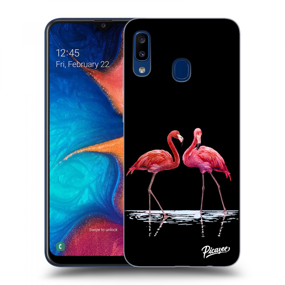 Picasee ULTIMATE CASE pro Samsung Galaxy A20e A202F - Flamingos couple