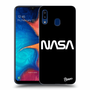 Picasee silikonowe czarne etui na Samsung Galaxy A20e A202F - NASA Basic