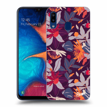 Etui na Samsung Galaxy A20e A202F - Purple Leaf