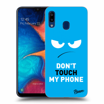Etui na Samsung Galaxy A20e A202F - Angry Eyes - Blue