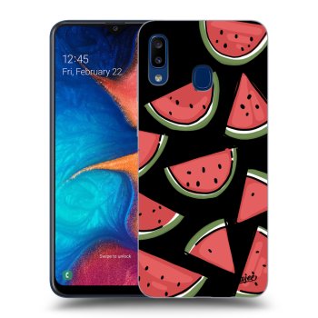 Picasee silikonowe czarne etui na Samsung Galaxy A20e A202F - Melone