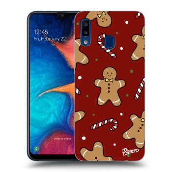 Picasee silikonowe przeźroczyste etui na Samsung Galaxy A20e A202F - Gingerbread 2