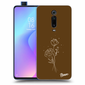 Etui na Xiaomi Mi 9T (Pro) - Brown flowers