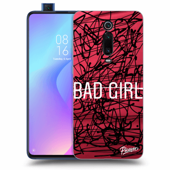 Picasee silikonowe czarne etui na Xiaomi Mi 9T (Pro) - Bad girl