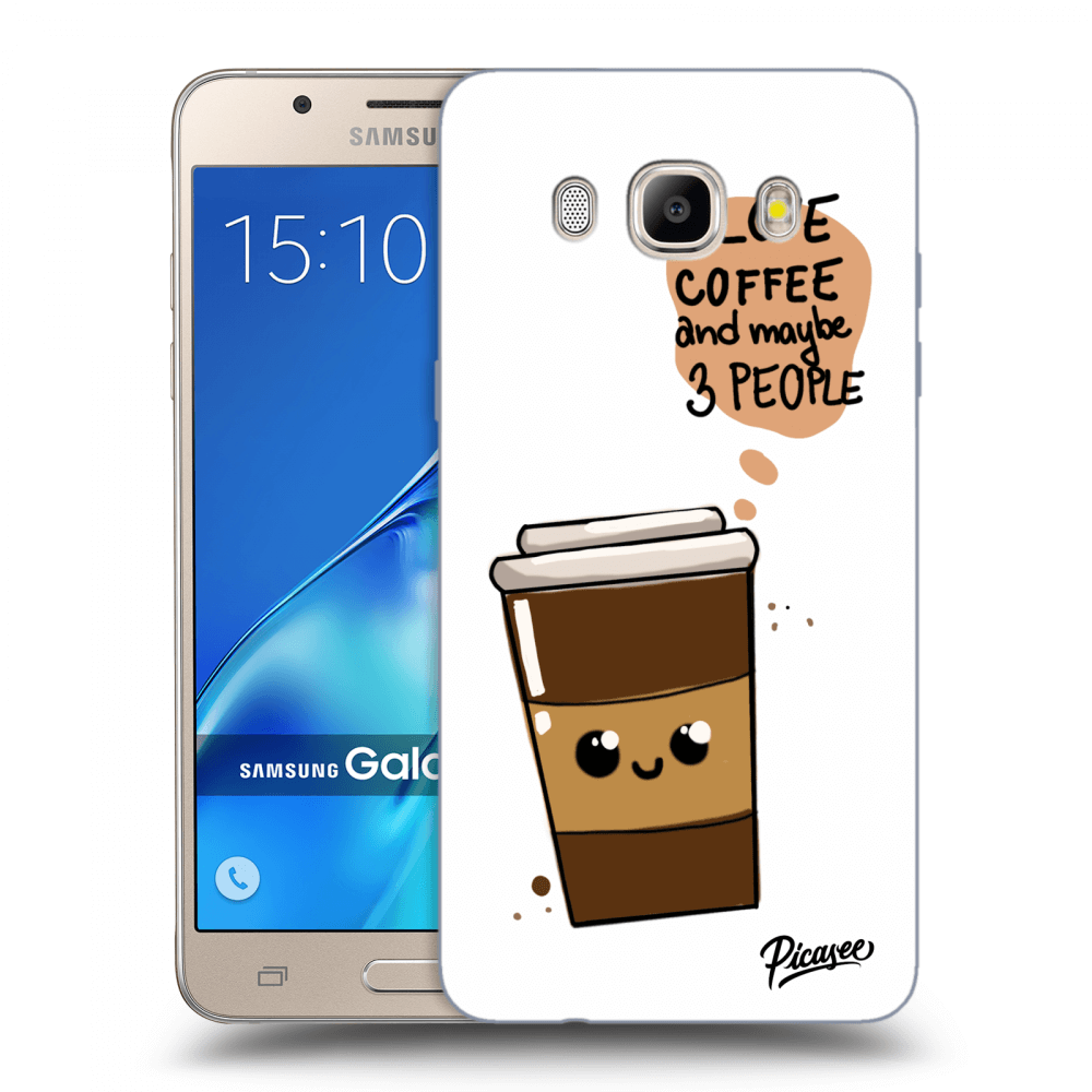 Picasee silikonowe przeźroczyste etui na Samsung Galaxy J5 2016 J510F - Cute coffee